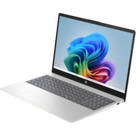 Notebook HP Omnibook 3 15 AMD Ryzen AI 5 330 16GB 512GB SSD 15.6 FHD Touch 15-FN0105DX - Prata Glacial