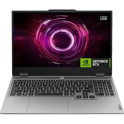 Notebook Lenovo LOQ Gamer AMD Ryzen 7 16GB 512GB SSD RTX 5050 15.6 FHD 144Hz 83JG006RUS - Luna Grey