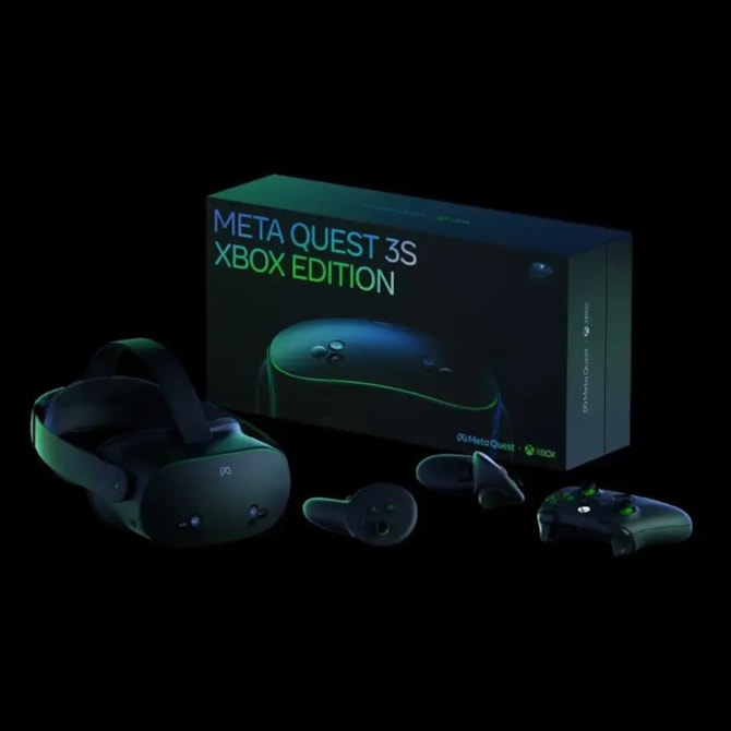 Óculos de Realidade Virtual Meta Quest 3S Xbox Edition 128GB com Wi-Fi - Preto/Verde-1dfd1217-6a29-453b-9268-79df0624124a