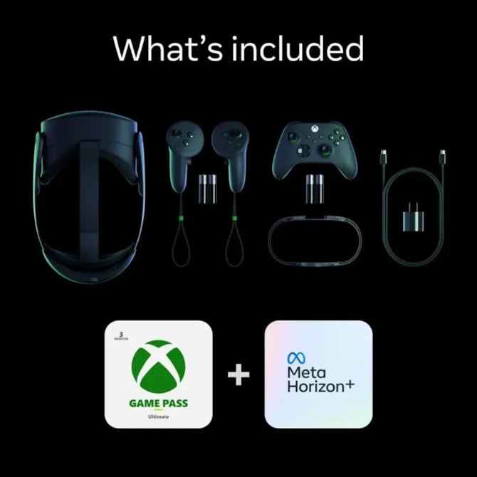 Óculos de Realidade Virtual Meta Quest 3S Xbox Edition 128GB com Wi-Fi - Preto/Verde-d4918bfd-2dc1-4544-8d3f-c81b15c066a9