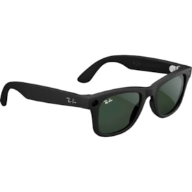 Óculos Inteligentes Ray-Ban Meta Skyler Preto Fosco, Câmera 12MP, 32GB - Lentes Verde Grafite RW4008