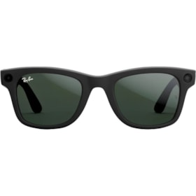 Óculos Inteligentes Ray-Ban Meta Skyler Preto Fosco, Câmera 12MP, 32GB - Lentes Verde Grafite RW4008
