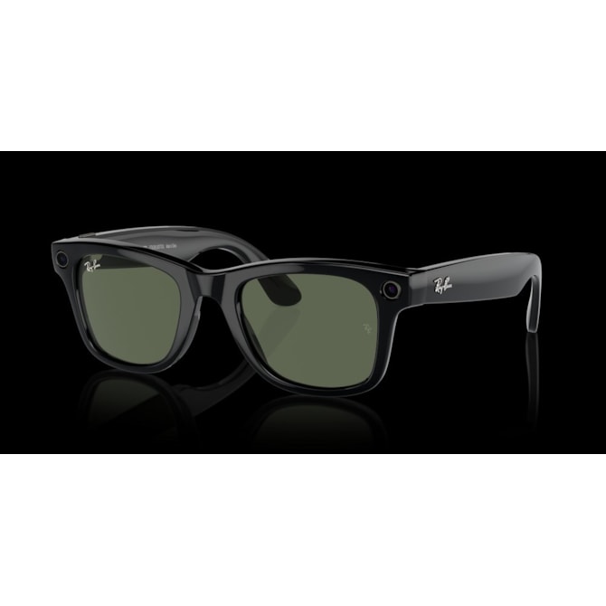 Óculos Inteligentes Ray-Ban Meta Wayfarer Preto Brilhante, Câmera 12MP, 32GB - Lentes Verde Grafite RW4006-1db42e9f-4c4f-4f63-ae4e-10cd950310a3