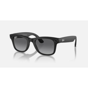 Óculos Inteligentes Ray-Ban Meta Wayfarer Preto Fosco, Câmera 12MP, 32GB - Lentes Grafite RW4006