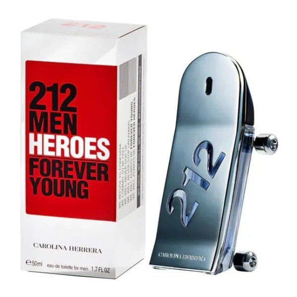 Perfume Carolina Herrera 212 Men Heroes Forever Young eau de Toilette Masculino - 90ml-16a17421-1b3f-4a0b-acba-be3dc1616e2e