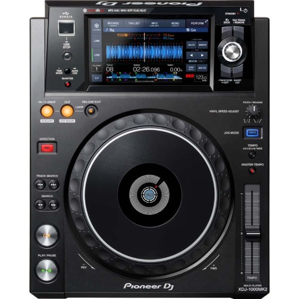Pioneer Player Multimídia Digital Rekordbox XDJ-1000MK2 - Preto