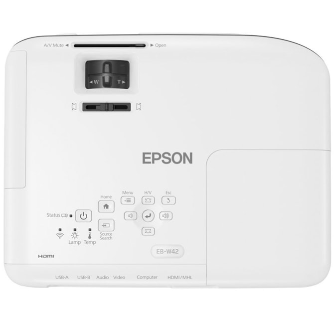 Projetor Epson PowerLite W52+ 4000 Lumens WXGA - Branco/Preto-13792f54-220e-46cf-ab9c-d8cc1e9ec900