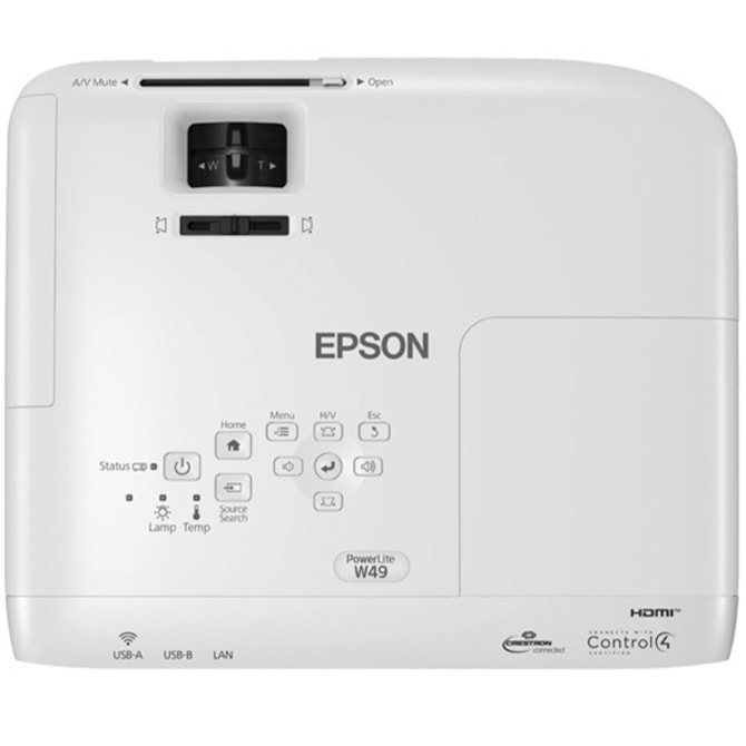 Projetor Epson W49 WXGA 3800 Lúmens - Branco-e2c6b9cf-9cbb-404f-ab9d-bddce8ff3282