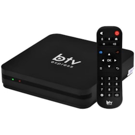 Receptor BTV Express E13 4K Ultra HD com Iptv de 8GB/2GB de Ram - Preto