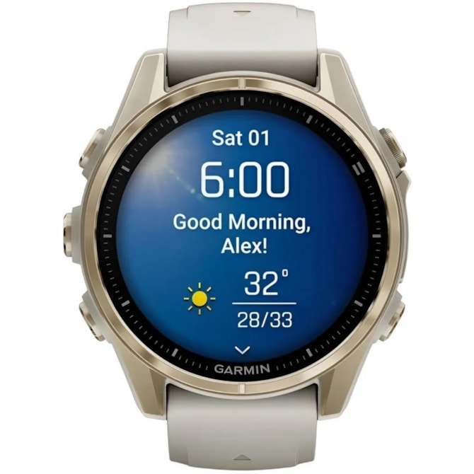 Relógio Garmin Fenix 8 43MM Sapphire GPS Amoled 010-02903-10 - Soft Gold/Beige-d0248d8c-2e55-4ce2-b369-3d6e1d6ece87