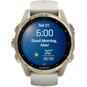 Relógio Garmin Fenix 8 43MM Sapphire GPS Amoled 010-02903-10 - Soft Gold/Beige