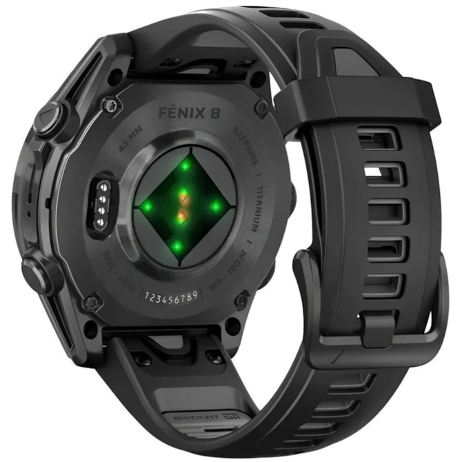 Relógio Garmin Fenix 8 43MM Sapphire GPS Amoled 010-02903-20 - Carbon Gray/Titanium Black-0b7439ef-021a-4df6-870b-edece35586d0