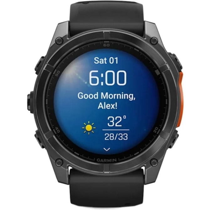 Relógio Garmin Fenix 8 51MM GPS / Wi-Fi - Amoled 010-02905-00 - Slate Gray/Black ( Preto )-089494d2-806b-46d1-b941-559ef932ef9b