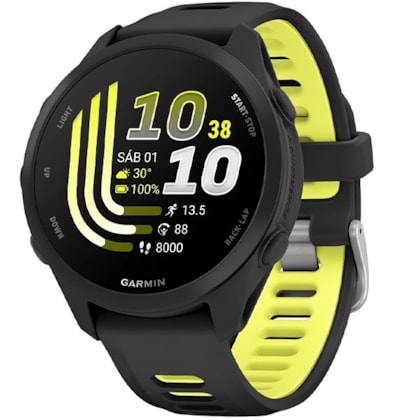 Relógio Garmin Forerunner 170 Music 43MM GPS AMOLED 1.2'' 010-03920-10 - Preto