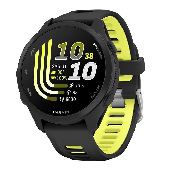 Relógio Garmin Forerunner 170 Music 43MM GPS AMOLED 1.2'' 010-03920-10 - Preto-f0e13e81-c0d9-4760-8ea8-b6ec39eb5848