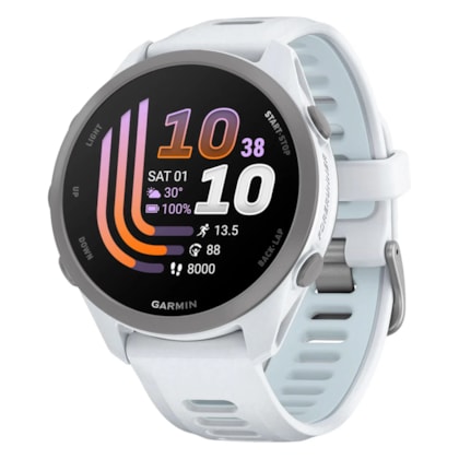 Relógio Garmin Forerunner 170 Music 43MM GPS AMOLED 1.2'' 010-03920-11 - Branco