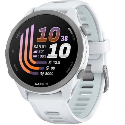 Relógio Garmin Forerunner 170 Music 43MM GPS AMOLED 1.2'' 010-03920-11 - Branco