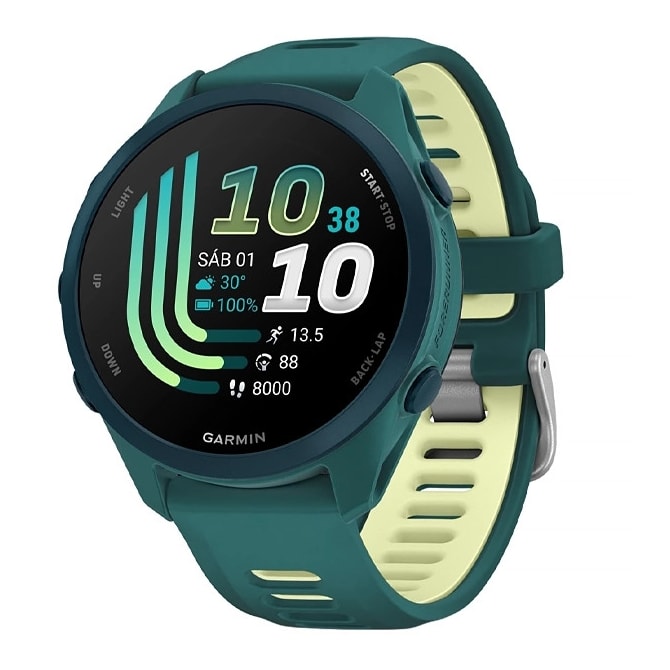 Relógio Garmin Forerunner 170 Music 43MM GPS AMOLED 1.2'' 010-03920-12 - Verde-9ef060fa-7ec0-43ca-bc4c-41932df93cea
