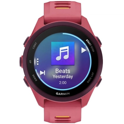Relógio Garmin Forerunner 170 Music 43MM GPS AMOLED 1.2'' 010-03920-13 - Rosa/Amarelo