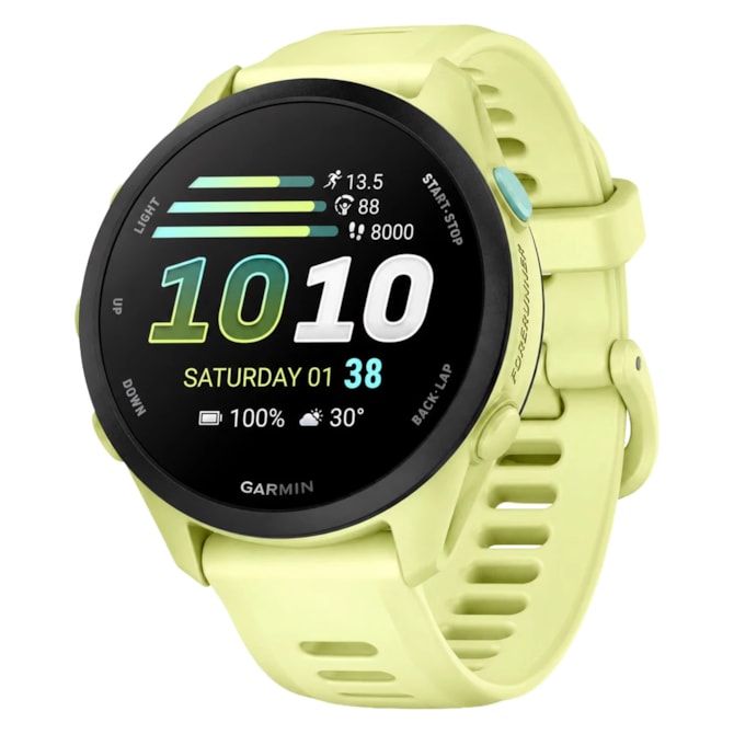 Relógio Garmin Forerunner 70 43MM GPS AMOLED 1.2'' 010-04307-02 - Verde Claro-3c15e667-76d1-41d7-9369-c459cd874d77