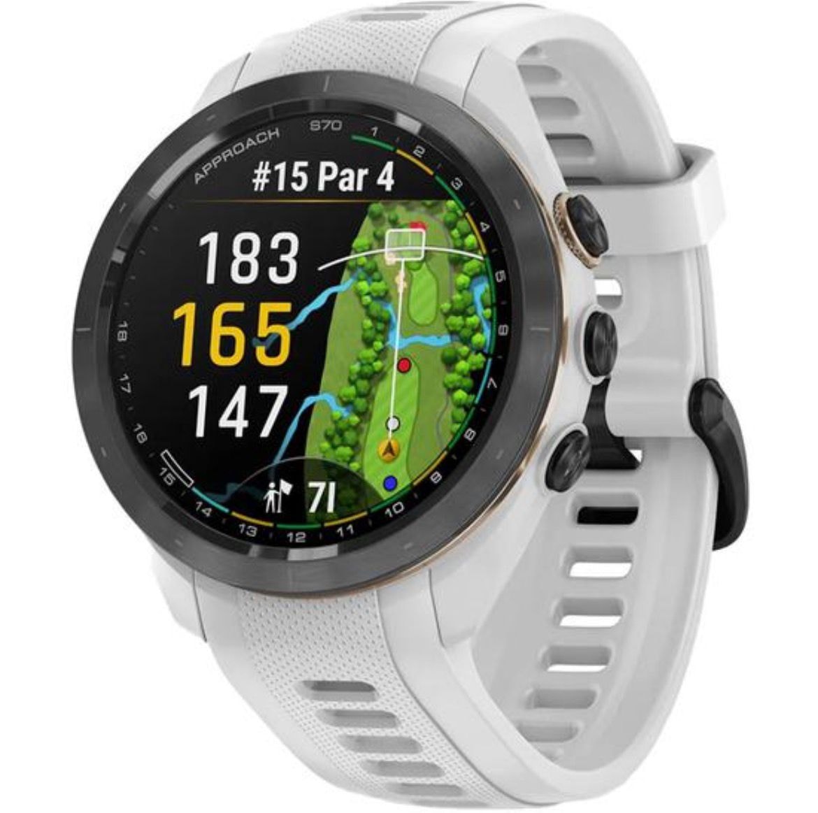 Relogio Smartwatch Garmin Approach S70 42MM ( 010-02746-00 ) - Branco