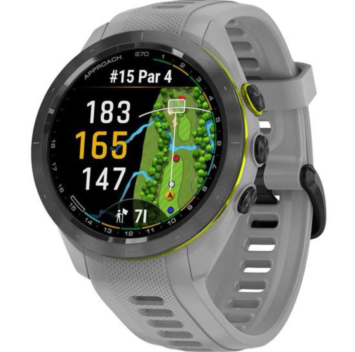 Relogio Smartwatch Garmin Approach S70 42MM ( 010-02746-01 ) - Cinza