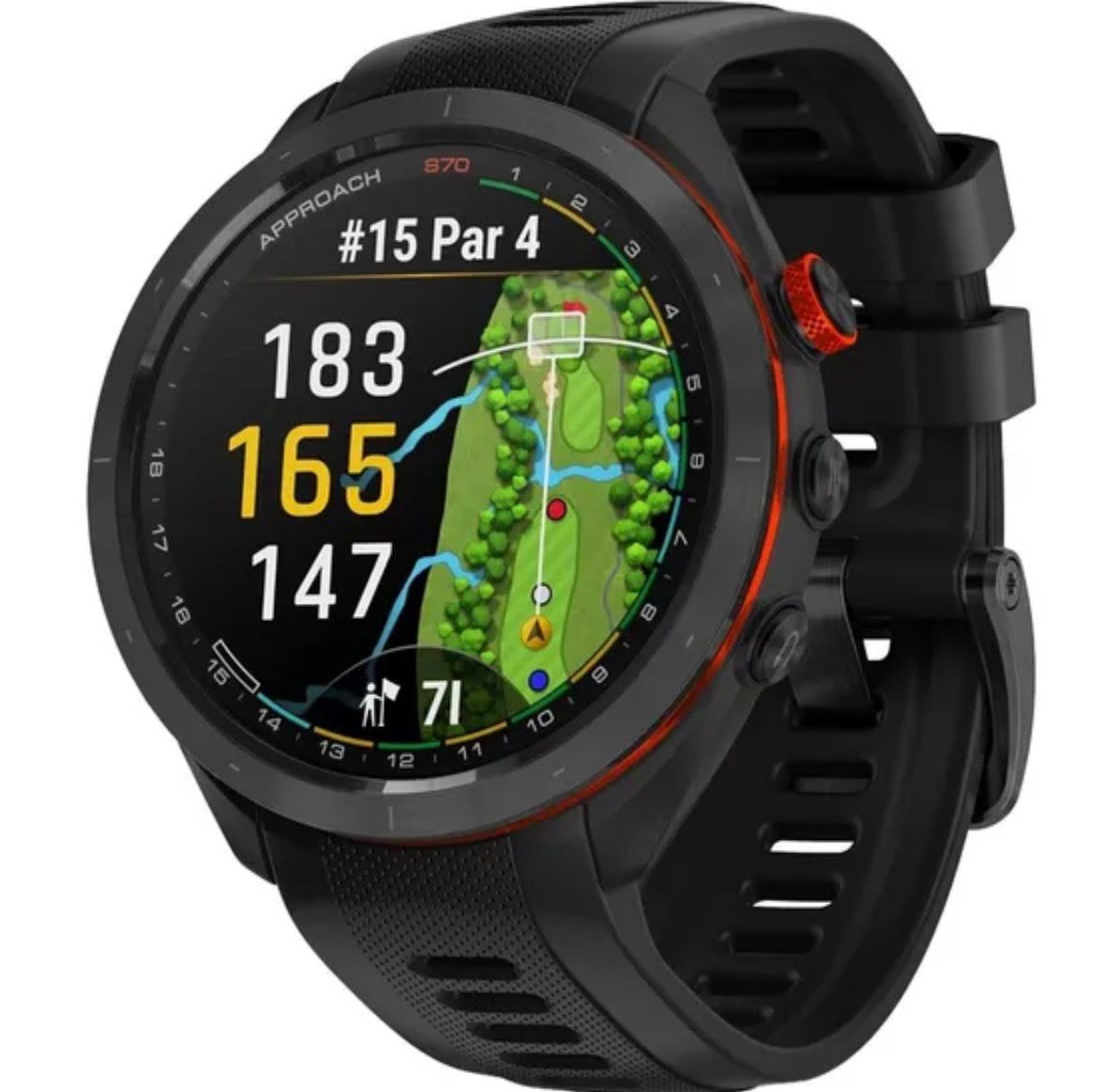 Relogio Smartwatch Garmin Approach S70 42MM ( 010-02746-02 ) - Preto