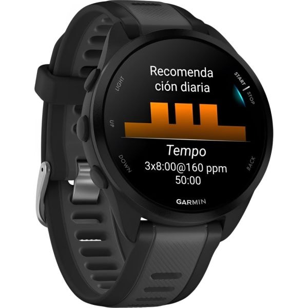 Relogio Smartwatch Garmin Forerunner 165 Music - Preto / Cinza