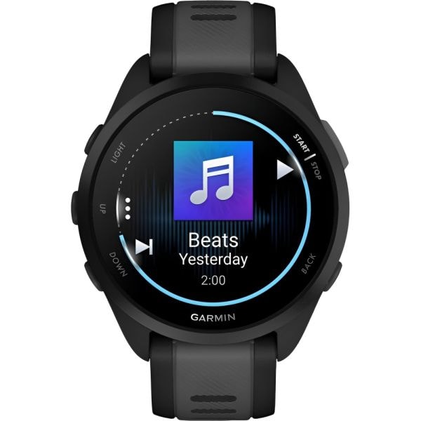Relogio Smartwatch Garmin Forerunner 165 Music - Preto / Cinza