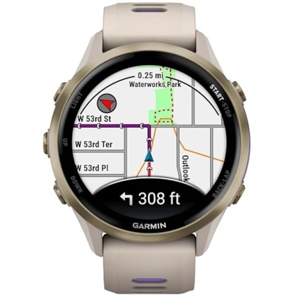 Relogio Smartwatch Garmin Forerunner 970 47MM ( 010-02969-02 ) - Gray / Indigo