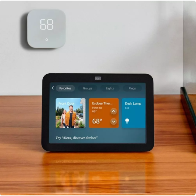 Smart Display Amazon Echo Show 8 - com Alexa - 3A Geracao - Tela 8