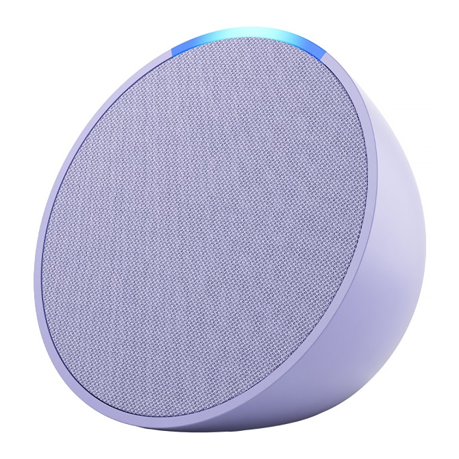 Smart Speaker Amazon Echo Pop com Wi-Fi e Bluetooth - Lavender Bloom-512c6b97-e3b1-43c1-9130-b85becc4fd7e
