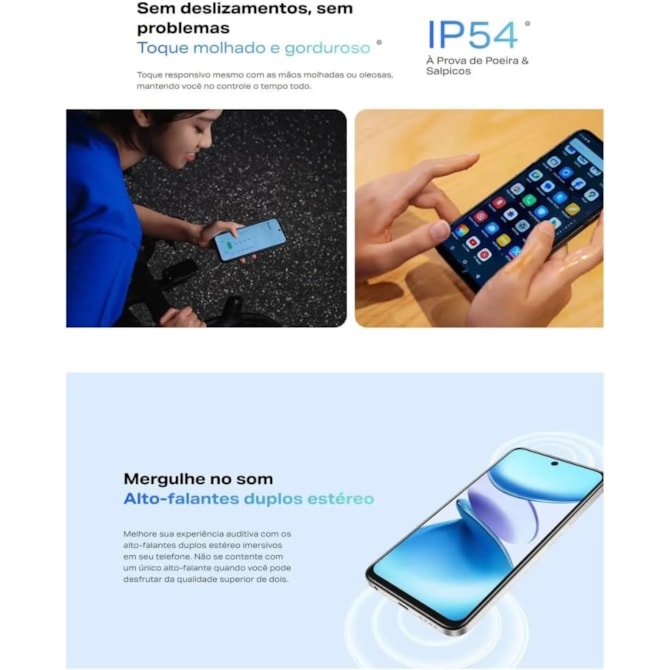 Smartphone Infinix Smart 9 128GB 4RAM 4G Dual Sim - Metallic Black ( Preto )-6618e5da-e081-4bca-9276-5a59934b9995