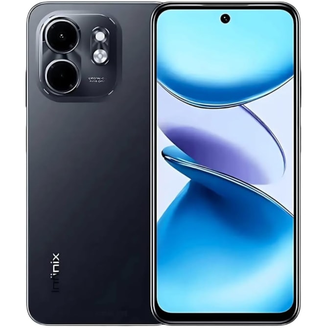 Smartphone Infinix Smart 9 128GB 4RAM 4G Dual Sim - Metallic Black ( Preto )-ed630c47-7422-4a8f-a9ac-d4945c49d5c3
