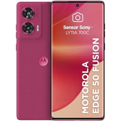Smartphone Motorola Edge 50 Fusion 512GB 12GB RAM NFC Nano + eSIM - Hot Pink ( Rosa )