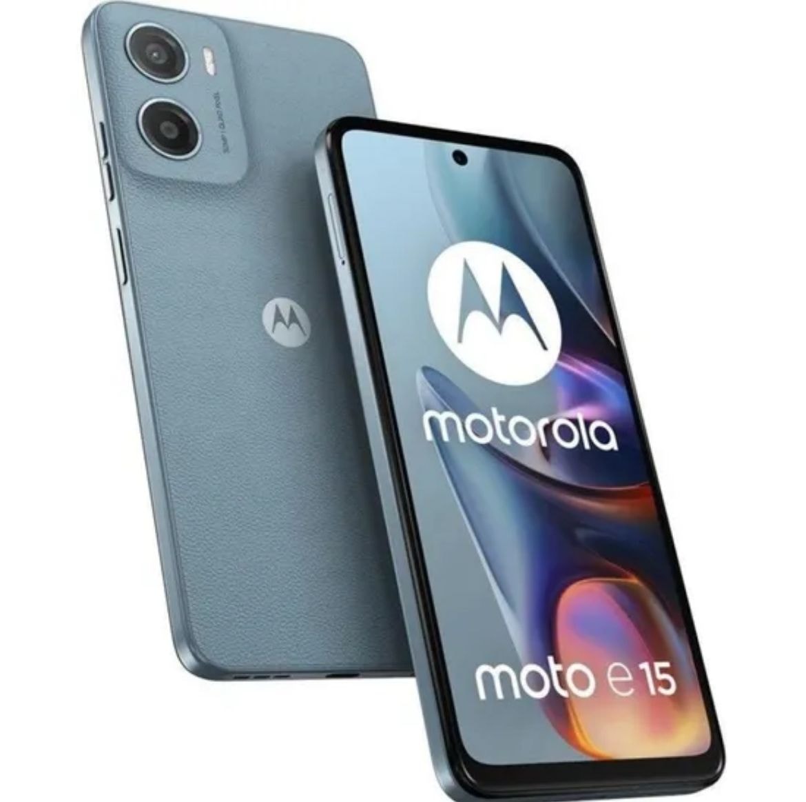 Motorola スマートフォン 本体 ブルー Smartphone Motorola moto e15 4G 64GB 2RAM Dual Sim LTE - Misty
