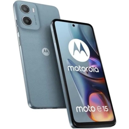 Smartphone Motorola moto e15 4G 64GB 2RAM Dual Sim LTE - Misty Blue ( Azul )