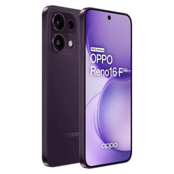 Smartphone OPPO Reno16 F 5G 256GB 8GB RAM Dual 6.57” - Roxo