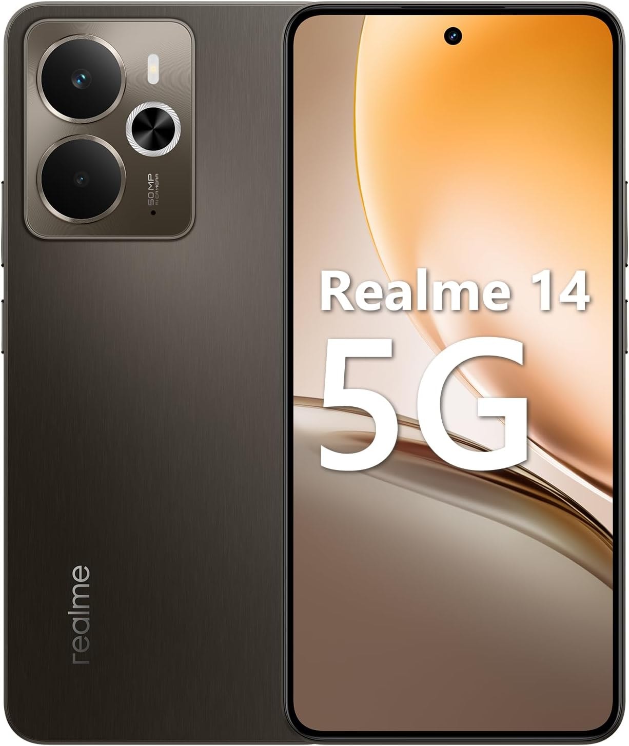 Smartphone Realme 14 5G 256GB 8RAM Dual SIM - Storm Titanium ( Cinza )