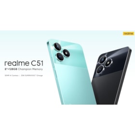 Smartphone Realme C51 4G - 128GB 4RAM Carbon Black ( preto ) - Versão Global