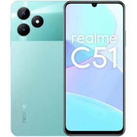 Smartphone Realme C51 4G - 128GB 4RAM Mint Green ( verde ) - Versão Global