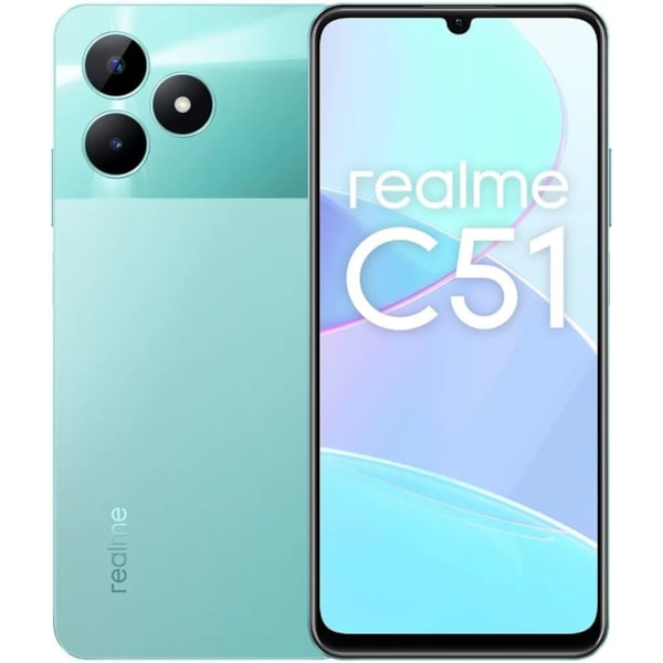 Smartphone Realme C51 4G - 128GB 4RAM Mint Green ( verde ) - Versão Global-48a273e5-b008-4884-99b3-7d1f97ff748e