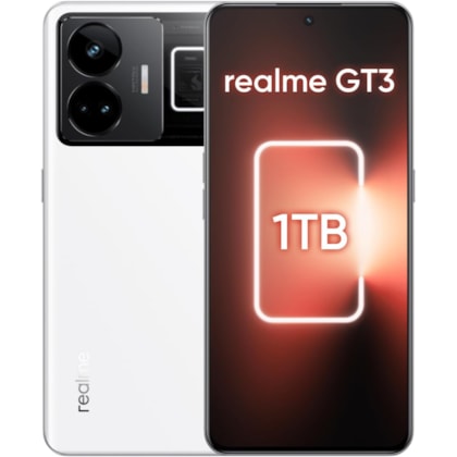 Smartphone Realme GT3 5G - 1TB 16RAM Pulse White ( branco ) - Versão Global