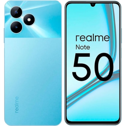 Smartphone Realme Note 50 4G 64GB 3RAM ( SEM CAIXA ) - Sky Blue ( azul ) - Versão Global