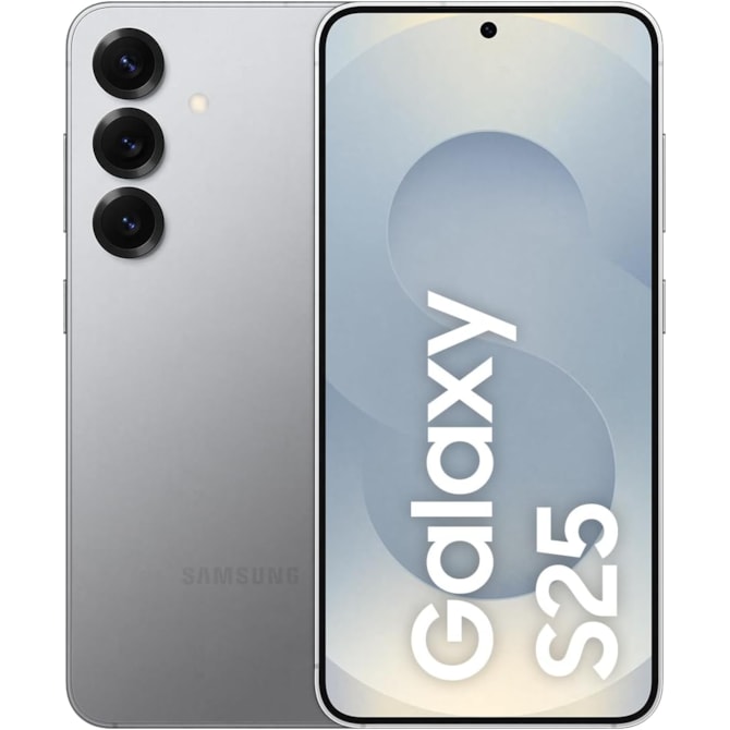 Smartphone Samsung Galaxy S25 5G SM-S931B /128GB / 12GB RAM Tela 6.2 Dynamic AMOLED Cam 50+10+12MP - Prata-a20ea241-d88d-4b11-9ff7-2209a3fc4eff