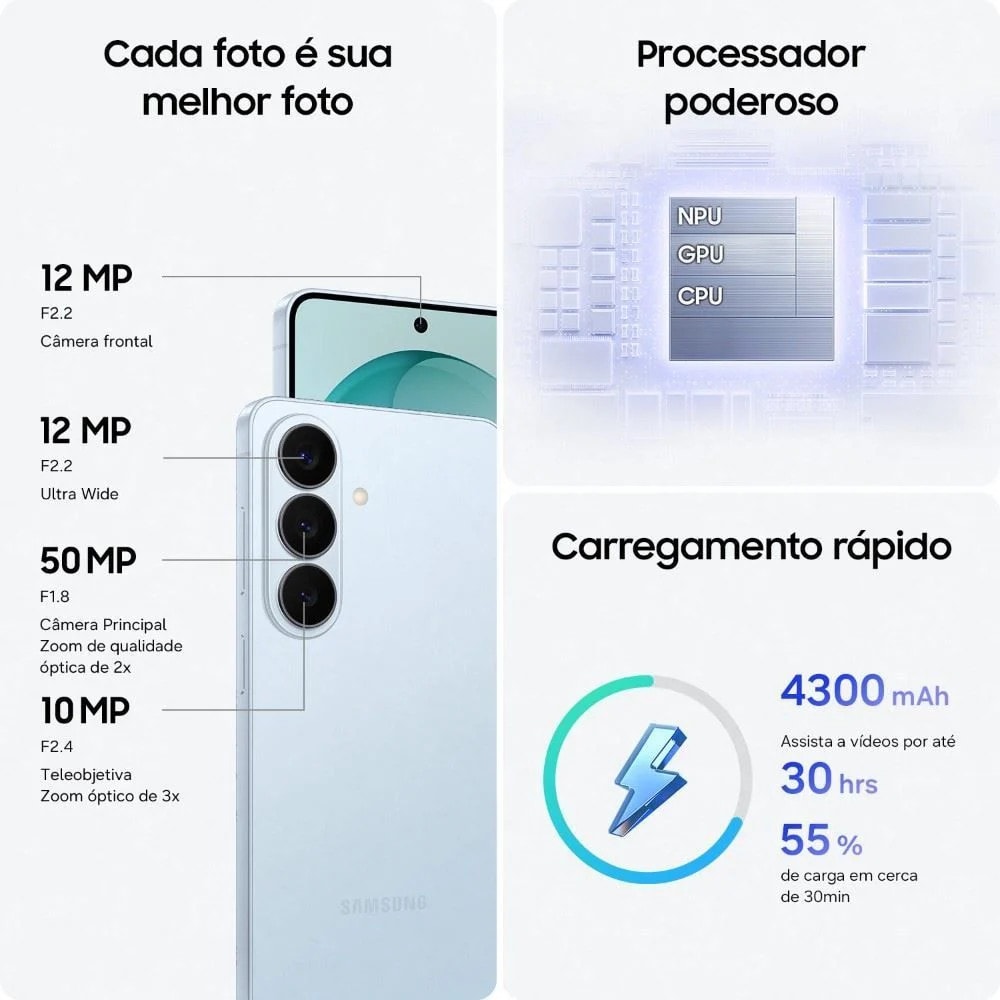 Smartphone Samsung Galaxy S26 12GB 256GB 6.3