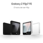 Smartphone Samsung Galaxy Z Flip 7 FE 5G 256GB 8RAM NFC Dual SIM - Preto-84444671-80d1-4061-97b6-92033693e996