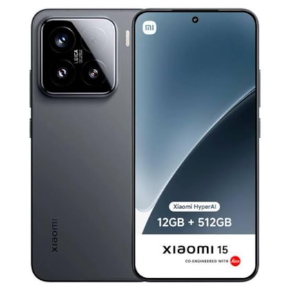 Smartphone Xiaomi 15 5G - Dual Sim - 512GB 12RAM Preto - Versão Global