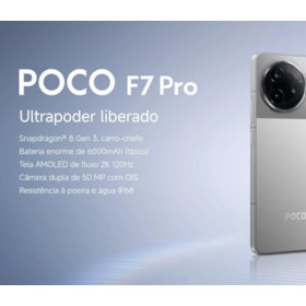 Smartphone Xiaomi Poco F7 Pro 5G 512GB 12RAM ( SEM CAIXA ) - Silver ( Prata ) - Versão Global