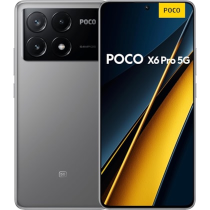 Smartphone Xiaomi Poco X6 Pro 5G - 256GB com 8RAM Gray ( cinza ) - Versão Global